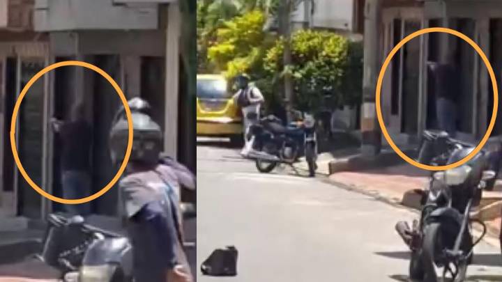En video quedó: asi fue como el presunto fletero de La América se enfrentó a bala con la policía