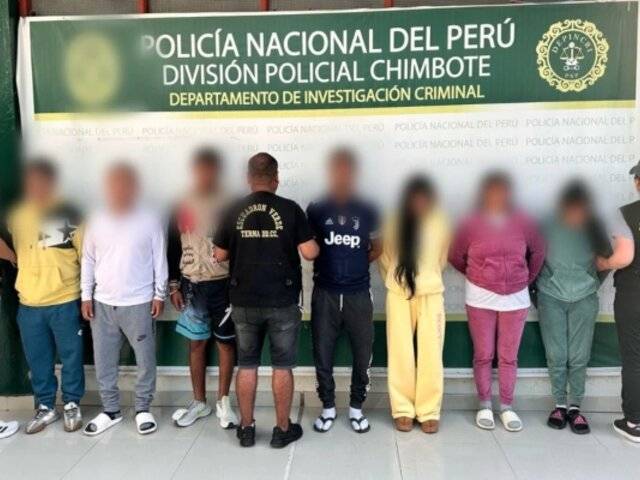Chimbote: policía desarticula clan familiar del ‘Cojo Mame’ dedicado a la venta de drogas