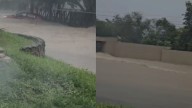 Comienza la fuerte lluvia en Monterrey; se inunda zona de La Estanzuela