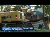 Advocates protest NW Side park homeless encampment removal
