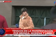 Echaron de la Plaza del Congreso a Roberto Funes Ugarte cuando hacía el móvil de LN+ en la marcha por el triple femicidio