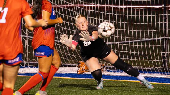 Video: Postgame chat with Fairport's Addy Tally, Savanna Biehler