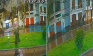 VIDEO.- Trepando bajo la lluvia: así fue el robo de la caja fuerte en la casa de los padres de un expresidente de Gimnasia