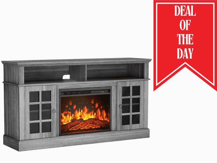 Looking for a fireplace TV stand? Walmart cuts CHITOOMA model to $260