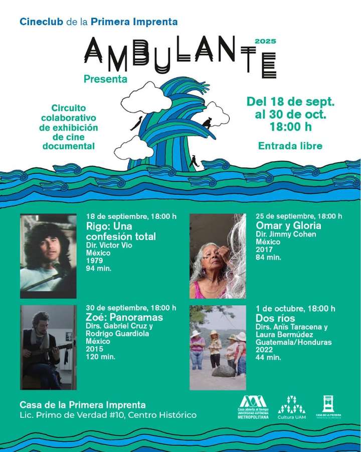 Arranca en la UAM ciclo “Ambulante Presenta” con 12 documentales esenciales