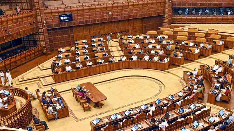 Kerala Assembly witnesses protest over death threat remark agains...
