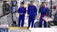 Conspiracy theorists spot baffling ‘proof’ new Space Station clip is FAKE & say: ‘They are NOT in zero gravity’