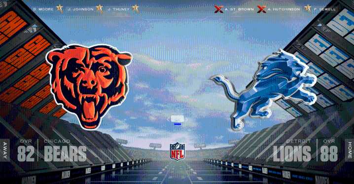 WATCH LIVE: Lions vs. Bears preview, Madden 26 simulation