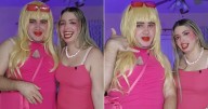 El Puti se suma a las locuras de Milenita: Así luce como Vanesa, con peluca, vestido rosa y sueño americano incluido