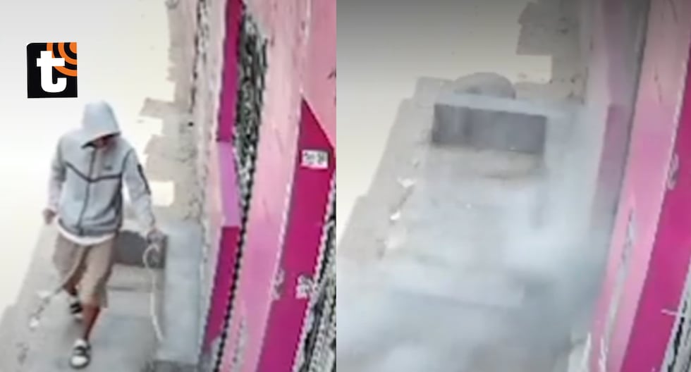 ¡Terror en Ate! Cámara capta el momento en que extorsionador ataca con explosivo una bodega familiar en Huaycán Los delincuentes le exigieron 15 mil soles para no repetir el ataque, lo que ha generado