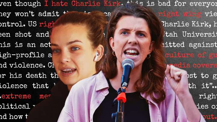 Australian left-wing influencers including Abbie Chatfield criticise conservative activist Charlie Kirk hours after his ‘political assassination’
