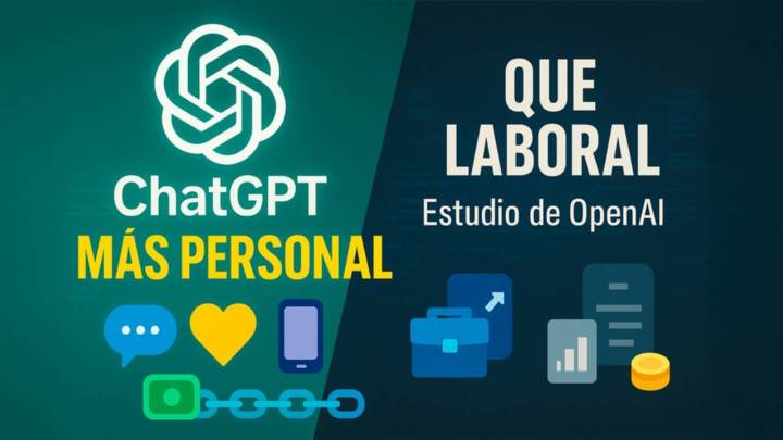 ChatGPT se usa más para tareas personales que laborales, revela estudio