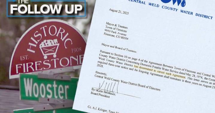 Weld County judge sides with water district in bill dispute with Town of Firestone
