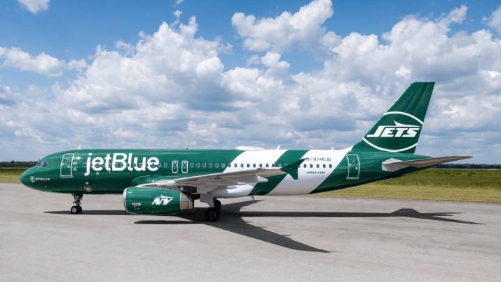 JetBlue Airbus A320 Sports Refreshed New York Jets