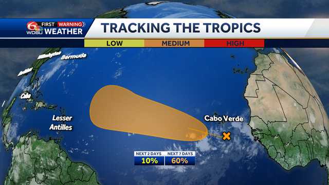 Tropical wave being monitored in Atlantic