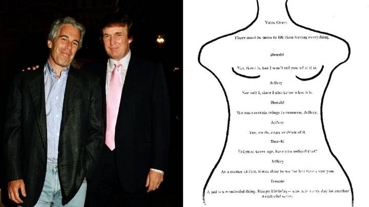 US Democrats release lewd birthday message Donald Trump allegedly sent to Jeffrey Epstein
