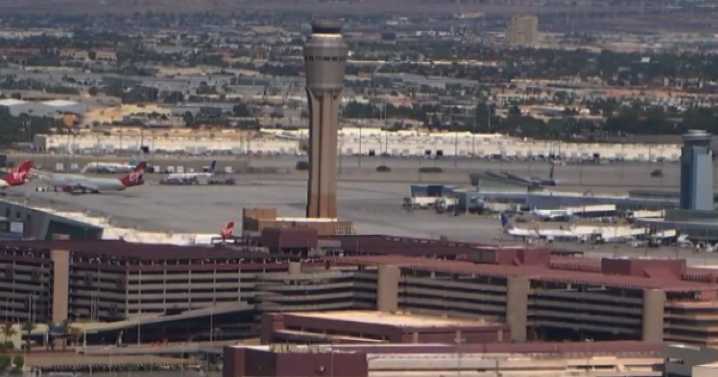 Flight delays at Harry Reid International due to thunderstorms