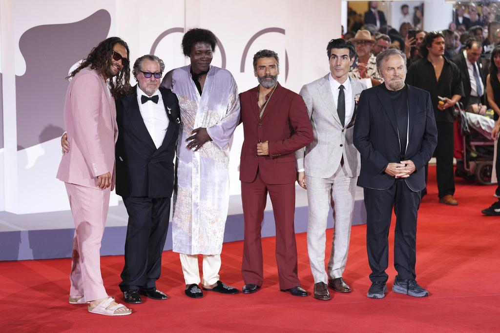 Isaac, Momoa on Venice red carpet for Julian Schnabel's 'In the Hand of Dante'