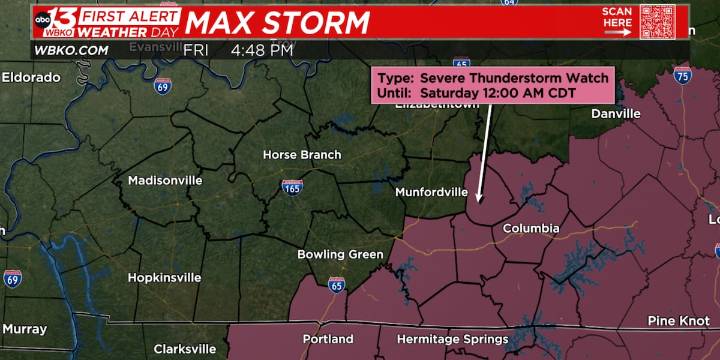 ALERT DAY: A few severe storms into the evening