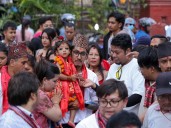 Toddler ‘Aryatara Shakya’ is anointed as “Kumari” the Living godd