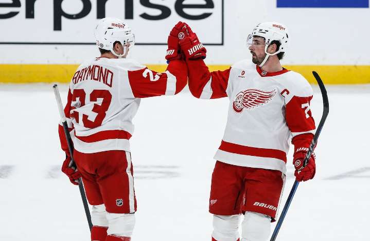 Red Wings continue search for best fit with Larkin, Raymond