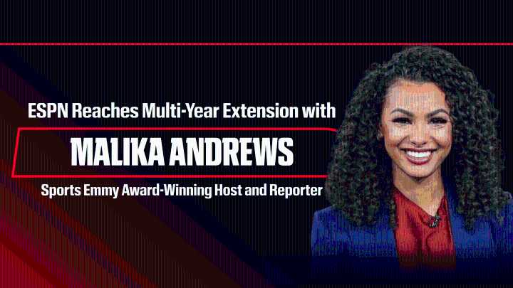 ESPN Reaches Multi-Year Extension with Sports Emmy Award-Winning Host and Reporter Malika Andrews