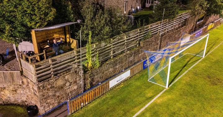 Footie fan builds £5K, six-seater stand to watch his local team play