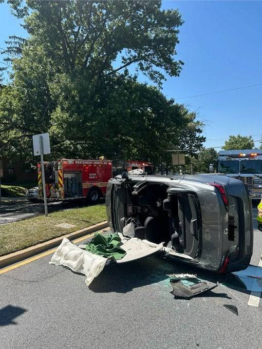 Car roof cut open to free driver in Bethesda crash