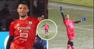 Video:De la pasarela a la cancha, portero conquista las redes con celebraciones de modelo