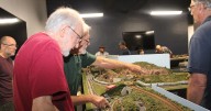 Trains traveled around tiny landscapes in what's now a yearly Danville family tradition