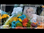 A memorial grows at the Blue Line station where Iryna Zarutska was fatally stabbed, sparking calls f