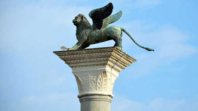 Venice's famous winged lion statue is actually Chinese, scientists say