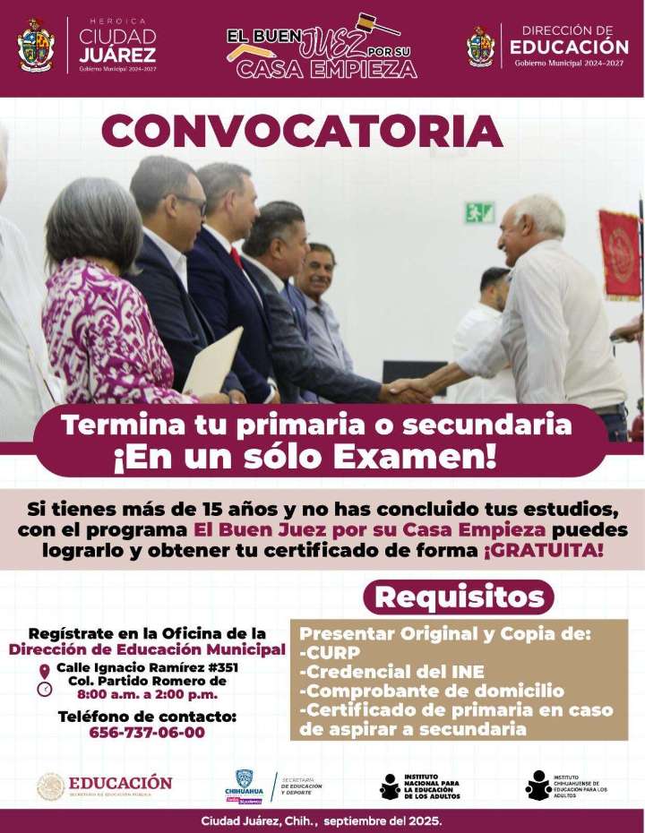 Lanzan programa para concluir primaria o secundaria