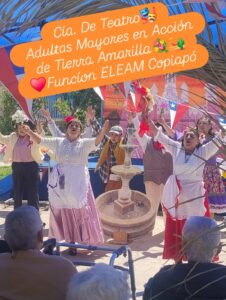 Itinerancia Teatral 2025: Adultas Mayores en Acción celebran las Fiestas Patrias con “La Pérgola de las Flores”.