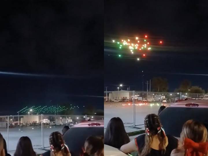 Choque de drones pone fin al Grito en Piedras Negras ¿eran chinos?