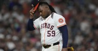 Framber Valdez apologizes to César Salazar after hitting him with a pitch