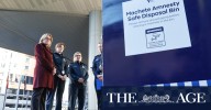 Machete amnesty: Social media worked up over disposal bin mystery