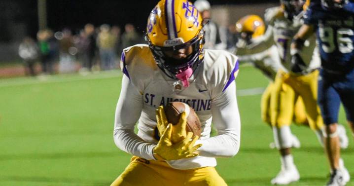 A star wideout's three TDs, ground game fuel St. Augustine over Warren Easton
