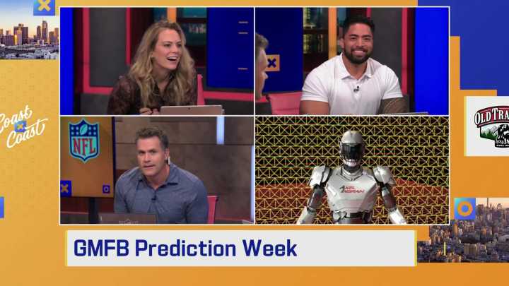 Fans mock GMFB 'bizarre' decision to use AI robot Axel to make 2025 NFL season predictions on live TV