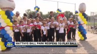 Matthy’s ballpark re-opens uniting the community after 15 years of it sitting empty  
