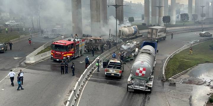 Clara Brugada confirma 57 heridos, 19 de ellos graves tras explosión de pipa de gas en Puente de La Concordia