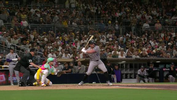 Rookie Crim homers for his 1st MLB hit as the Rockies beat the Padr...