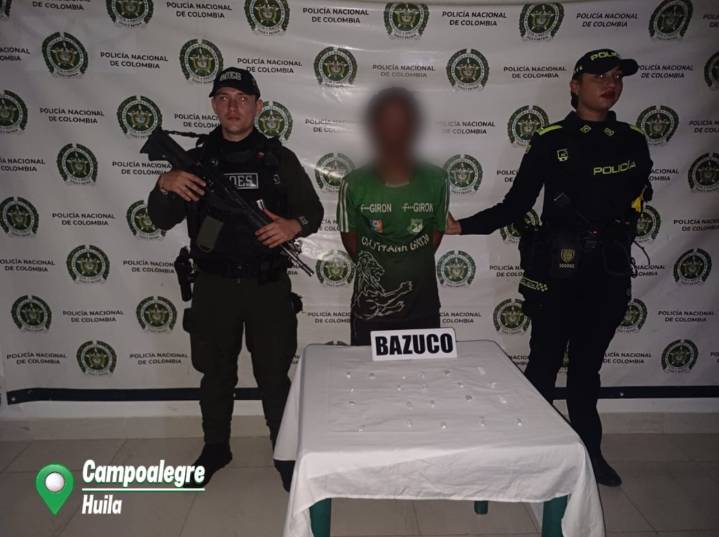 Fue capturado alias “mechas” por tráfico de estupefacientes en Campoalegre