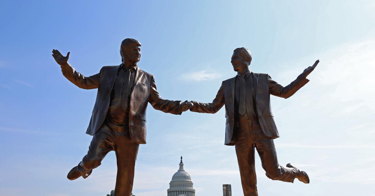 Reinstallation of Trump and Epstein statue denied after its removal from National Mall