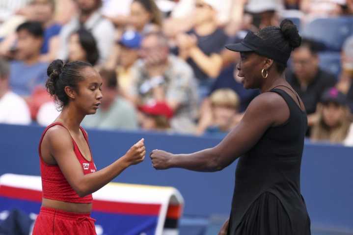 Canada’s Fernandez, Venus Williams ousted in doubles by top seed at US Open