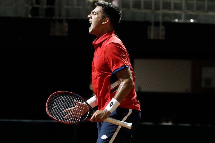 Tomás Barrios valoró su victoria en Copa Davis: “Feliz de haber jugado a un buen nivel y estar dos cero arriba”