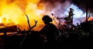 Wildfire burns into historic California Gold Rush town amid hundreds of lightning strikes