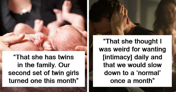 22 Times People Kept Secrets From Their Partner, Only To Reveal Them After Marriage