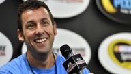 Adam Sandler links up with 2 young Heat stars at practice facility
