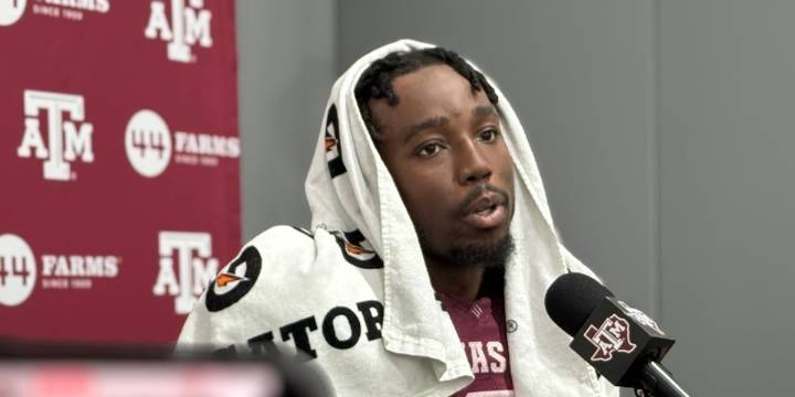 Watch: Texas A&M’s Elko, players set the stage for Notre Dame